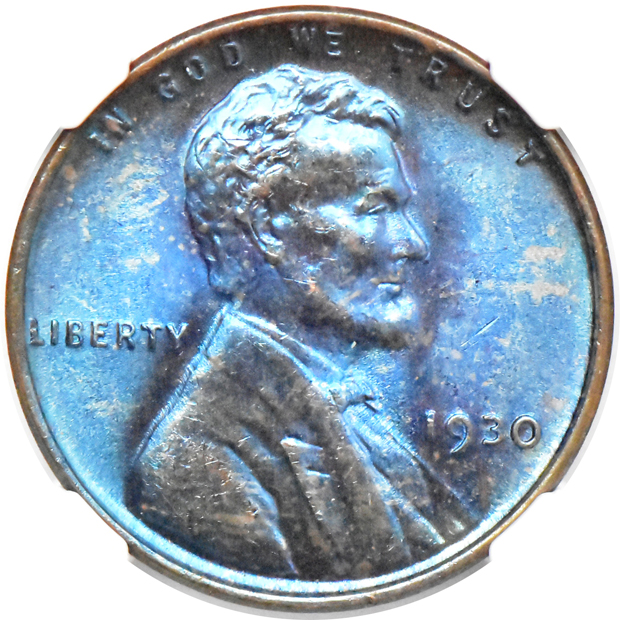 1912-S MS-64 BN, and a 1930 MS-65 BN, both NGC