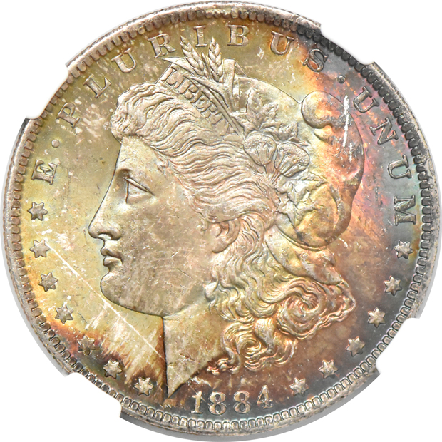 1884-CC and 1884-O, both NGC MS-65