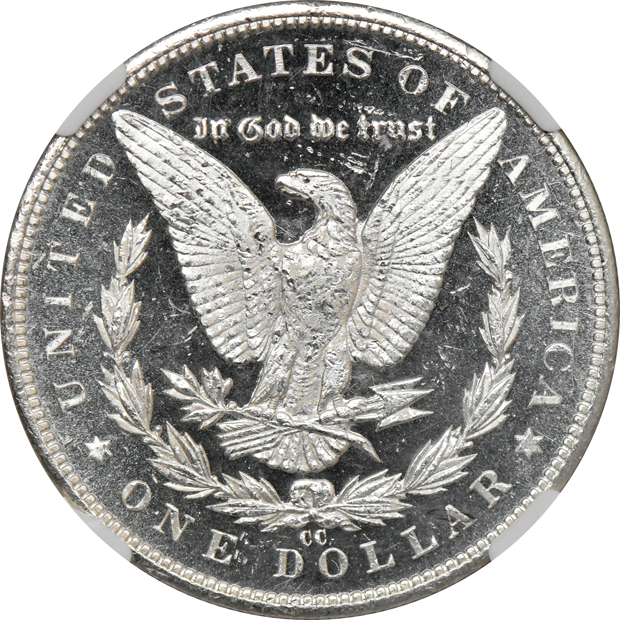 1884-CC MS-64+ DPL, and an 1886 MS-66+ Star, both NGC