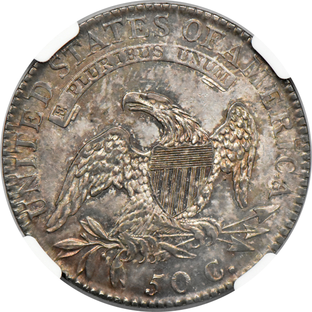 1819 Large 9 Over 8 NGC AU-53