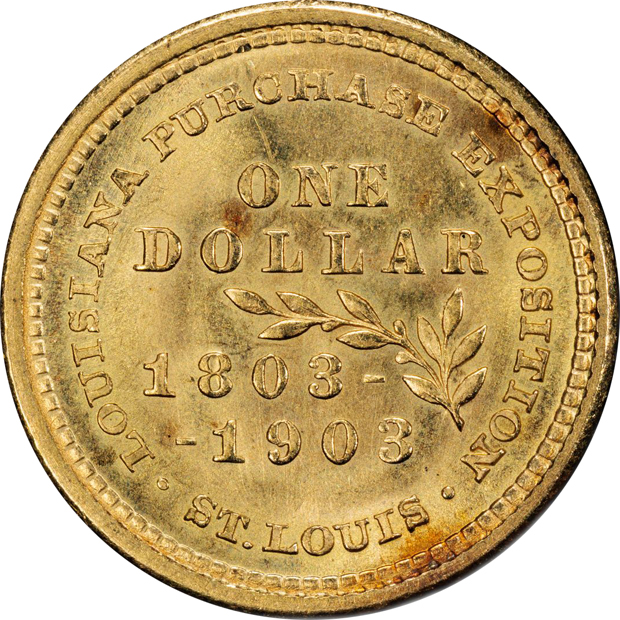 1903 $1 Louisiana Purchase McKinley PCGS MS-65