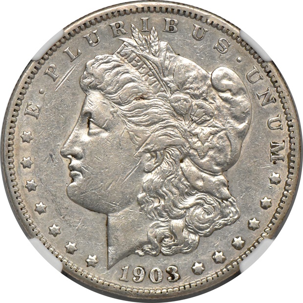 1903-S XF-40, and a 1903-S VAM-2 Small S XF details/obverse damage, both NGC