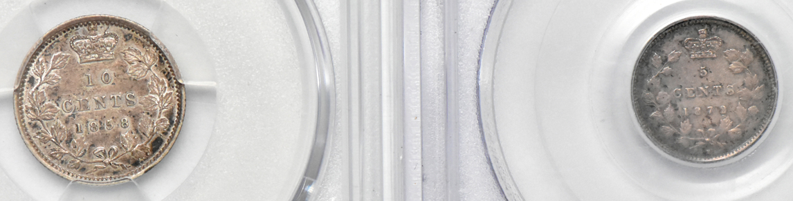Canada - Four silver coins certified by PCGS