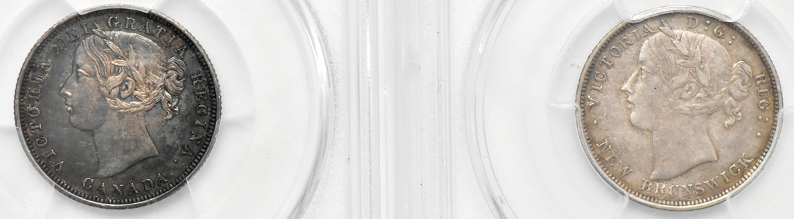 Canada - Four silver coins certified by PCGS
