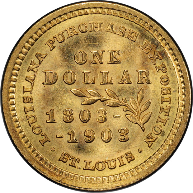 1903$1 Louisiana Purchase Jefferson PCGS MS-65