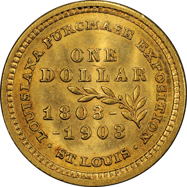 1903 $1 Louisiana Purchase Jefferson PCGS MS-64