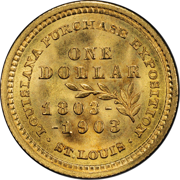 1903 $1 Louisiana Purchase Jefferson PCGS MS-65+