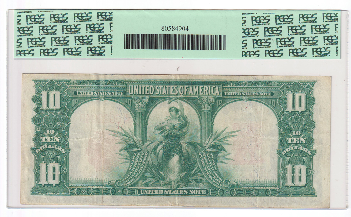 1901 $10 Bison Star Fr# 122* - PCGS VF-25