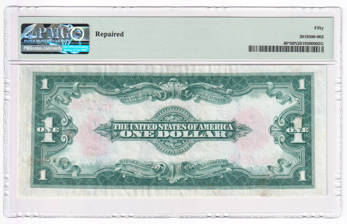 1923 $1 Star Fr# 40* - PMG AU-50/repaired