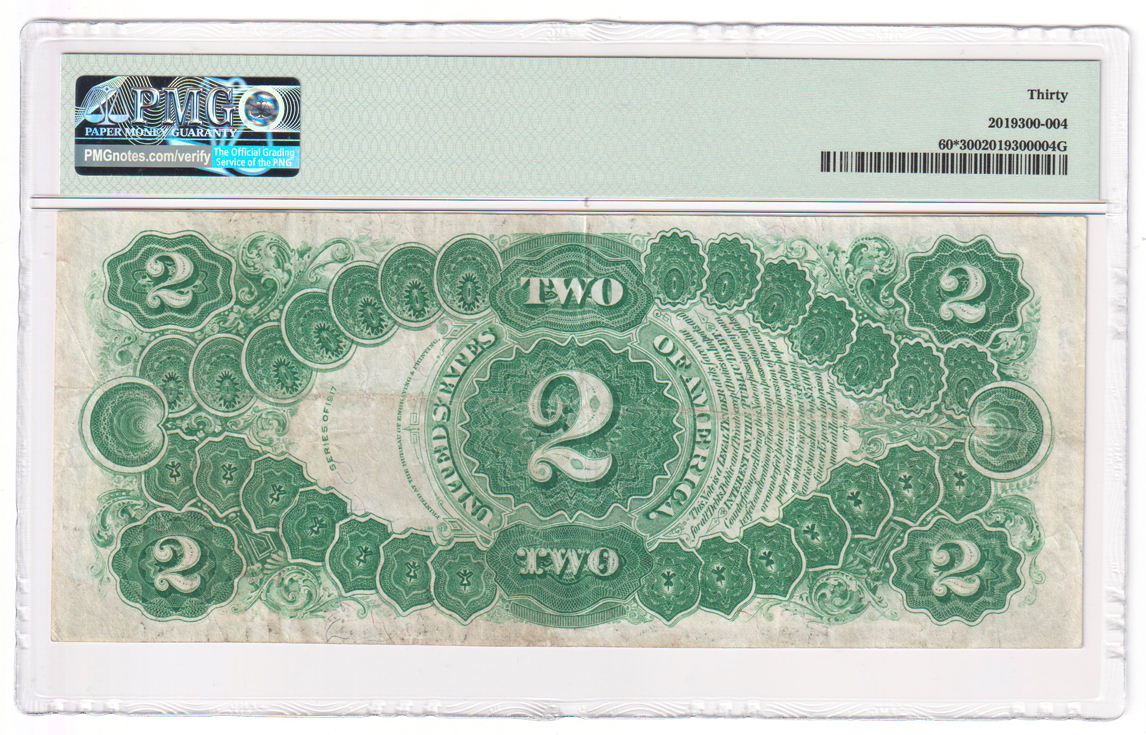1917 $2 Star Fr# 60* - PMG VF-30