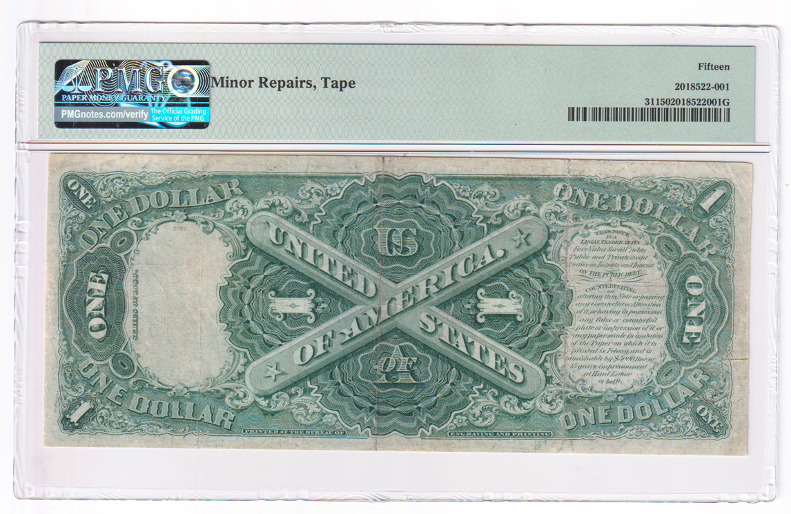 1880 $1 Fr# 31 - PMG F-15/minor repairs/tape