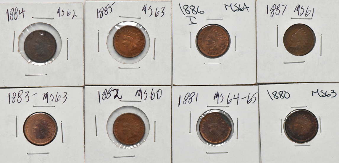 Collection of 28 different Indian cents