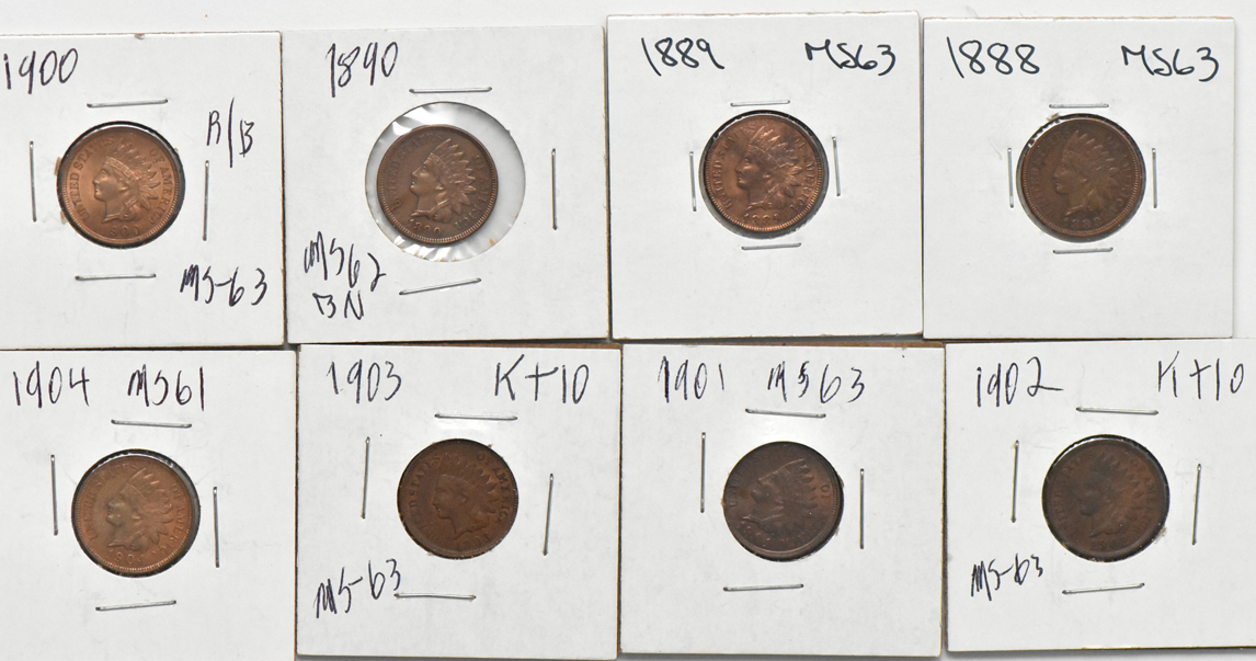 Collection of 28 different Indian cents