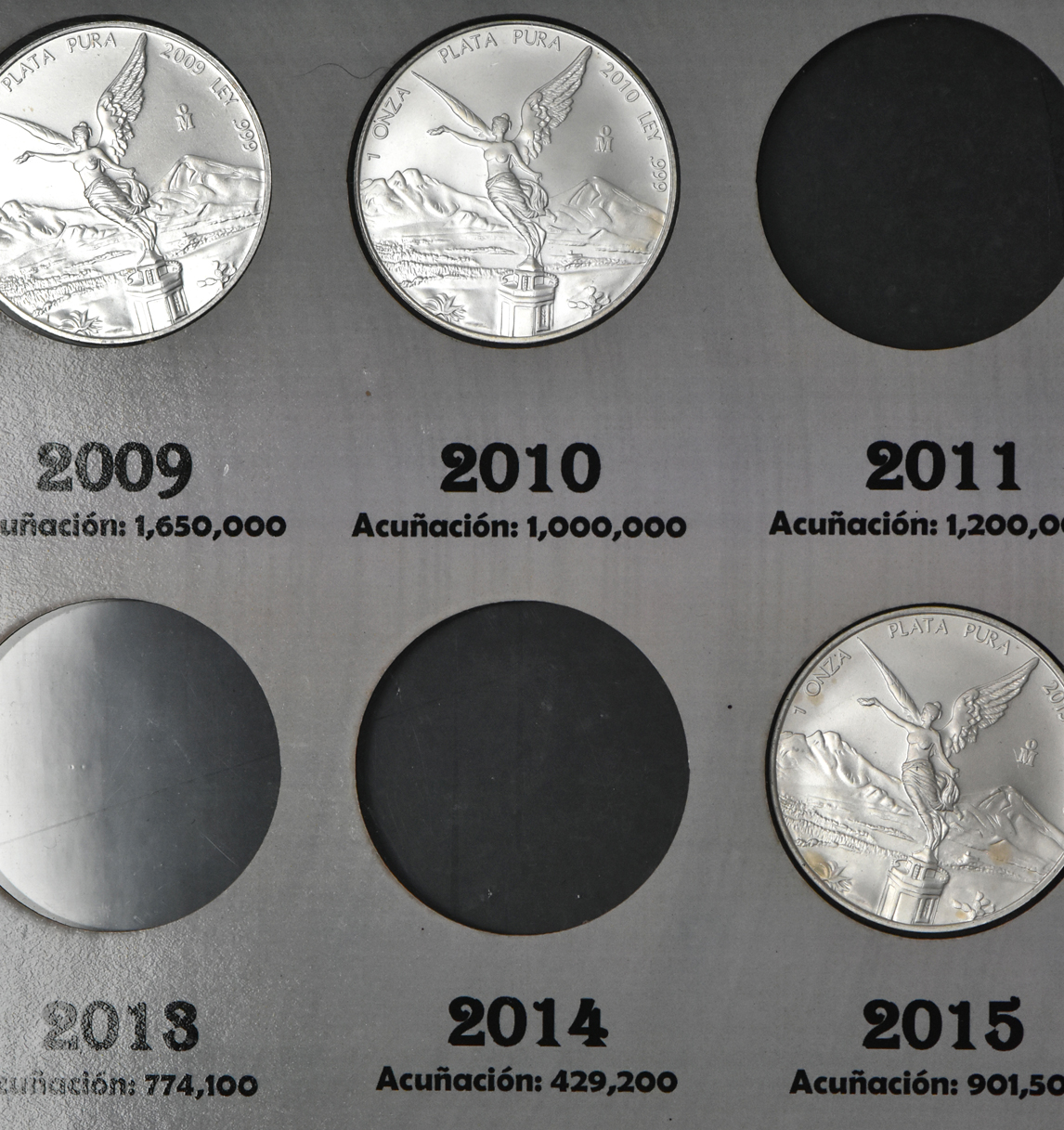 Mexico - Collection of 36 1 onza coins