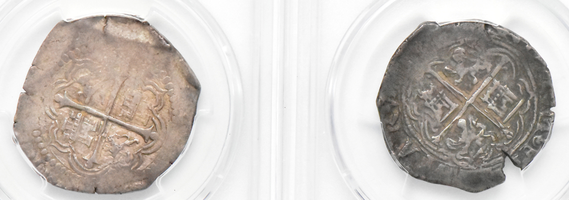 Multiple - Group of four 4 reales certified by PCGS