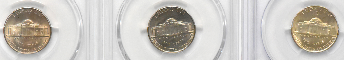 Group of 22 certified Full Steps Jefferson nickels