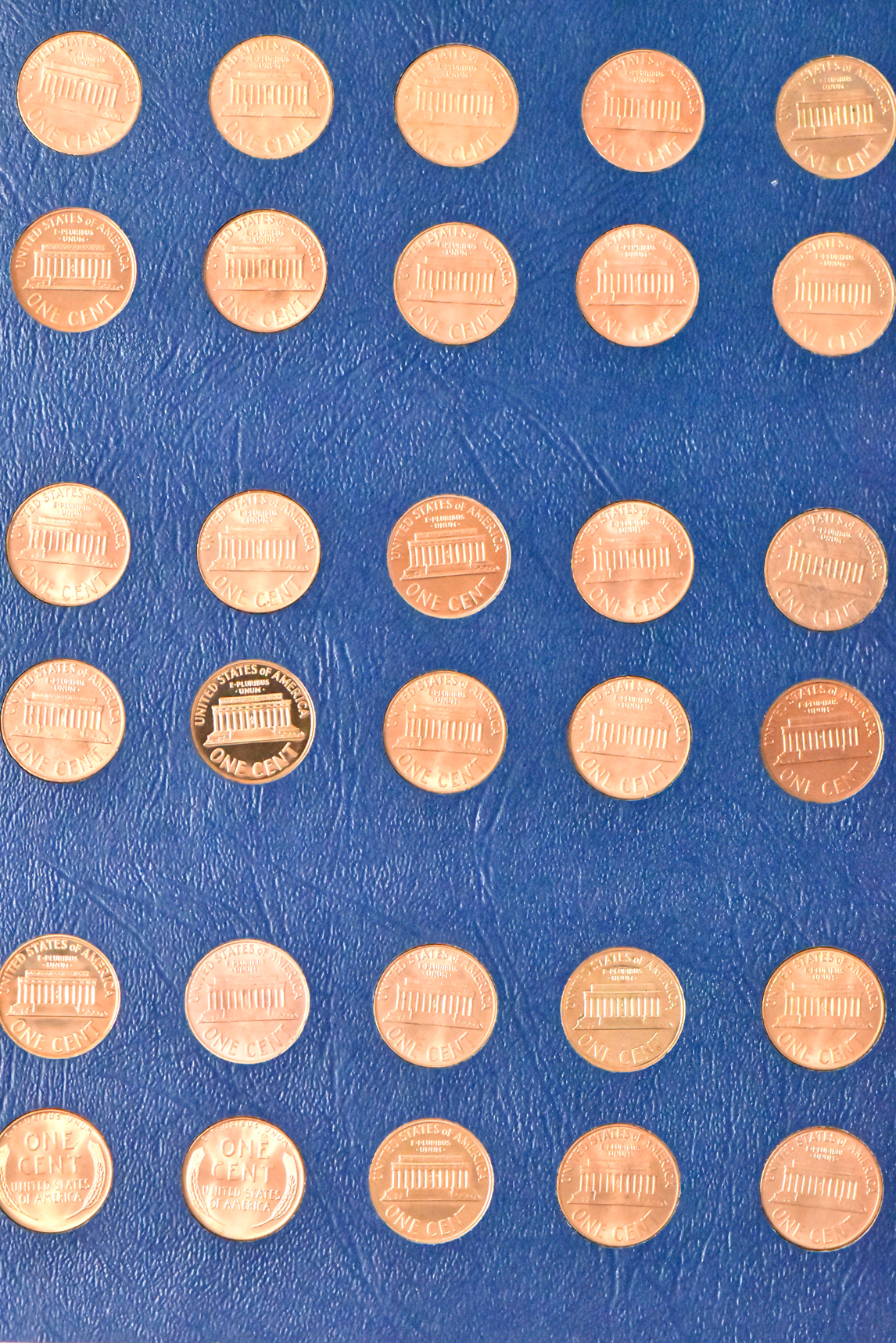 Collection of Lincoln cents, 1941 through 1968-S including proof-only issues, in a Whitman 9406 album