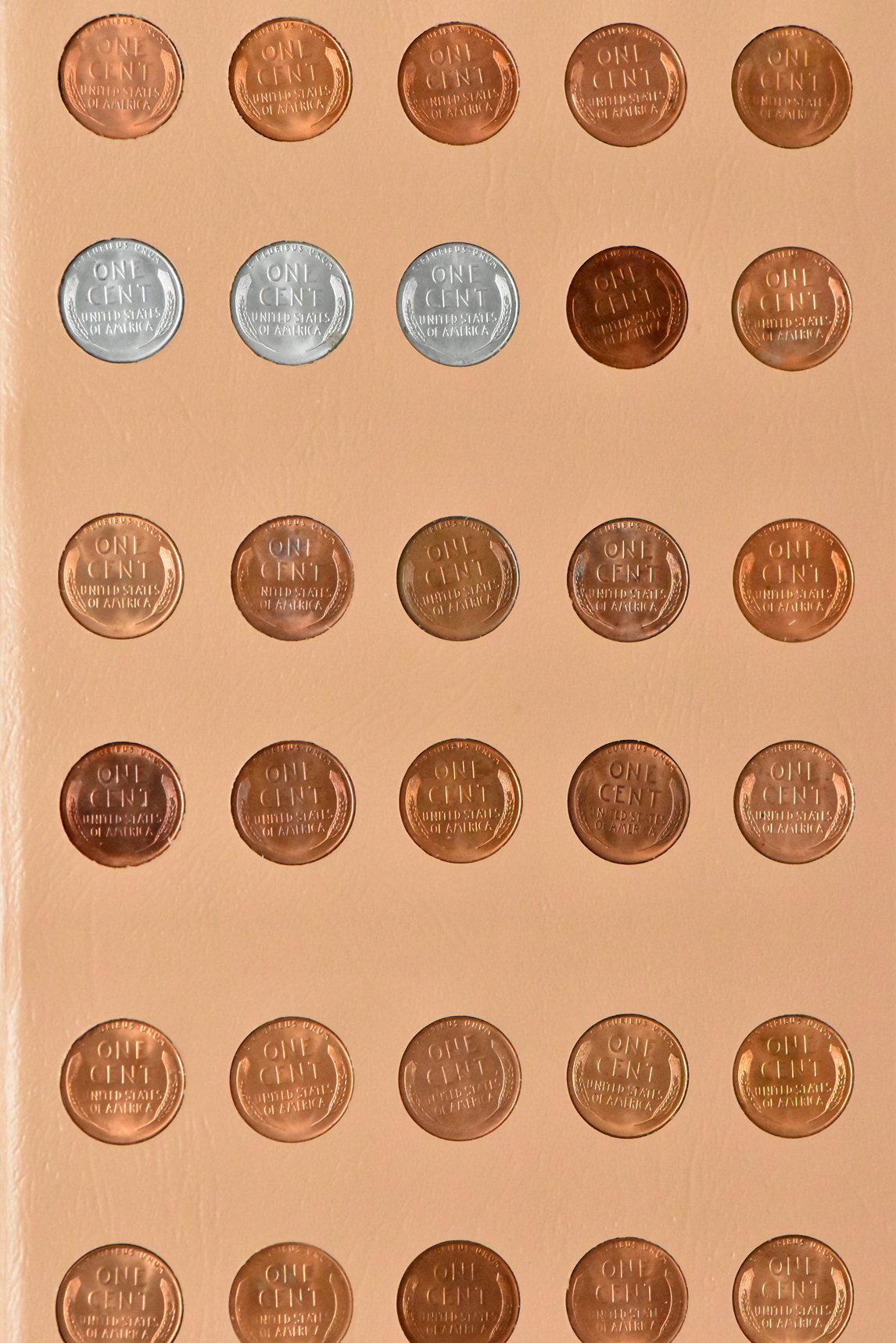 Collection of Lincoln cents, 1909 through 1958-D, an a Dansco album