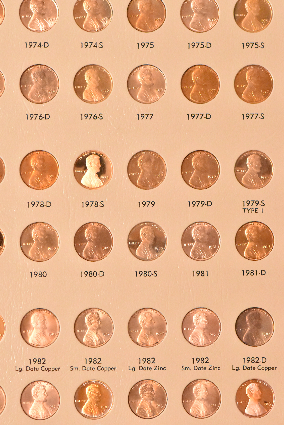 Collection of Lincoln cents, 1959 through 2021-D including proof-only issue through 1920-S, in a Dansco 8102 album