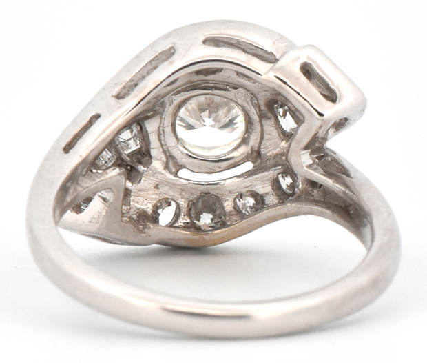 14K White Gold Diamond Ring 