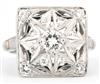 14K White Gold Diamond Ring