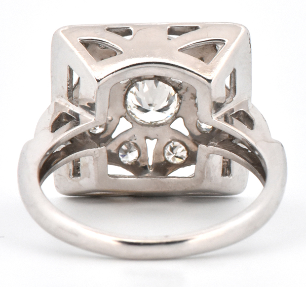 14K White Gold Diamond Ring