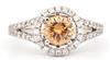 18K White Gold Diamond Ring with a 1.55 Carat Round Brilliant, GIA #2231390905