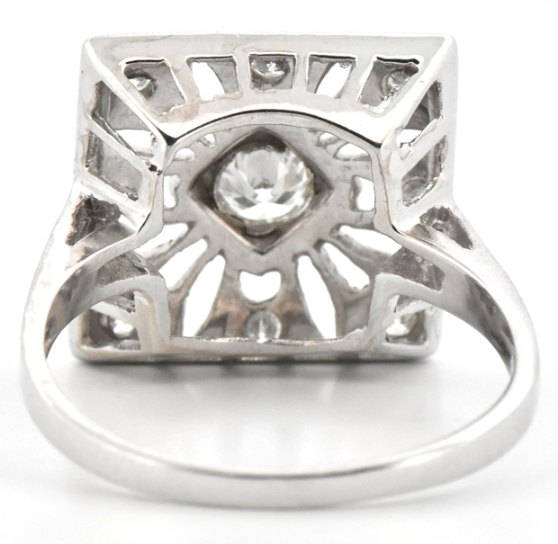 14K White Gold Diamond Ring