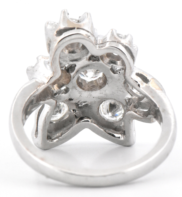 14K White Gold Diamond Ring 