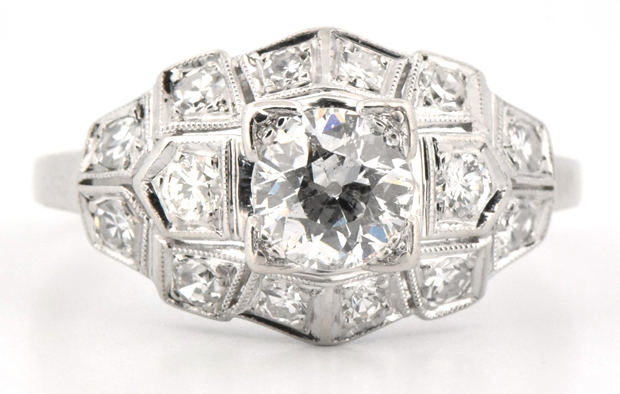 18K Yellow Gold Diamond Ring