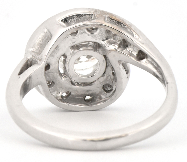14K White Gold Diamond Ring 