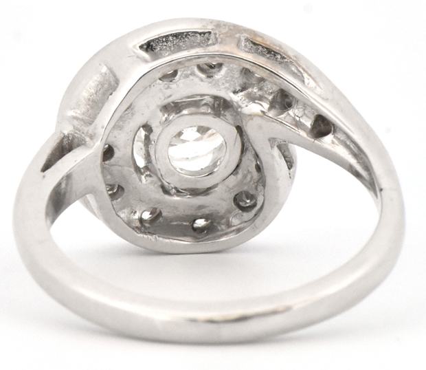 14K White Gold Diamond Ring 