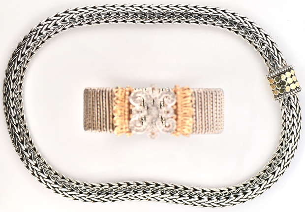 Alwand Vahan Bracelet and John Hardy Necklace 