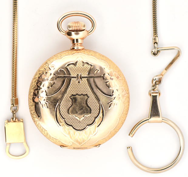 14K Elgin Hunter Case Pocket Watch