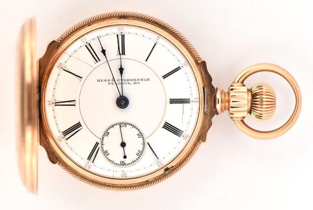14K Hess & Culbertson-St. Louis Pocket Watch 