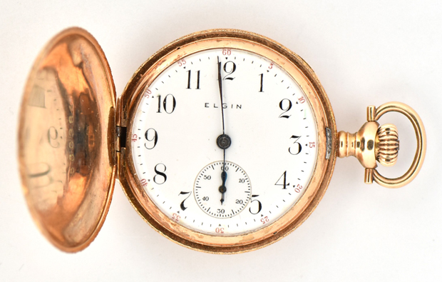 14K Yellow Gold Elgin Pocket Watch  