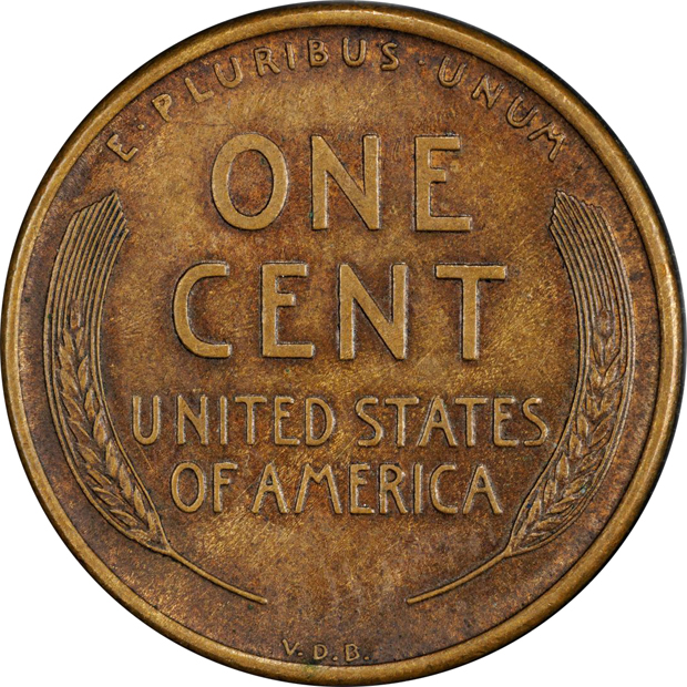 1909-S VDB Lincoln PCGS AU-58