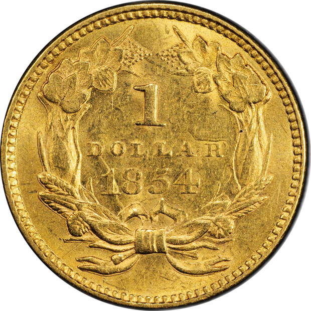 1854 Type 2 PCGS MS-61