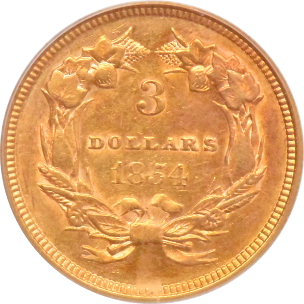 1854 PCGS XF-45 (green label)