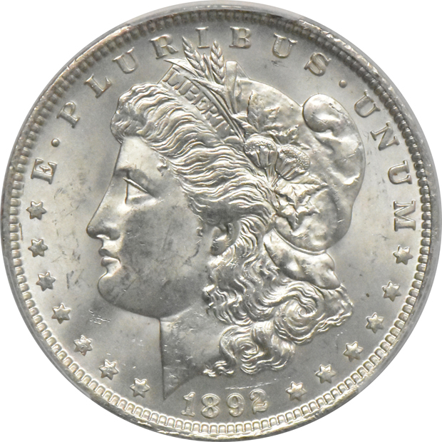 1884-CC MS-64PL, and an 1892-O MS-62, both PCGS