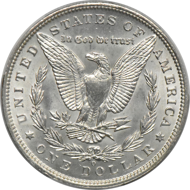 1884-CC MS-64PL, and an 1892-O MS-62, both PCGS