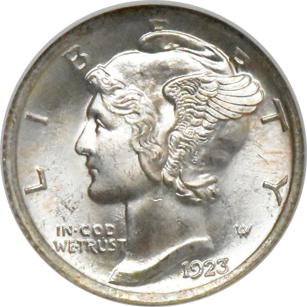 Three 1923 NGC MS-66 FB