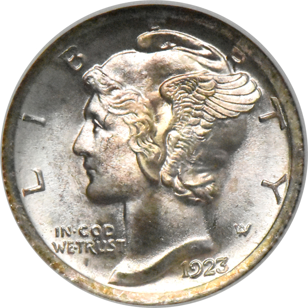 Three 1923 NGC MS-66 FB