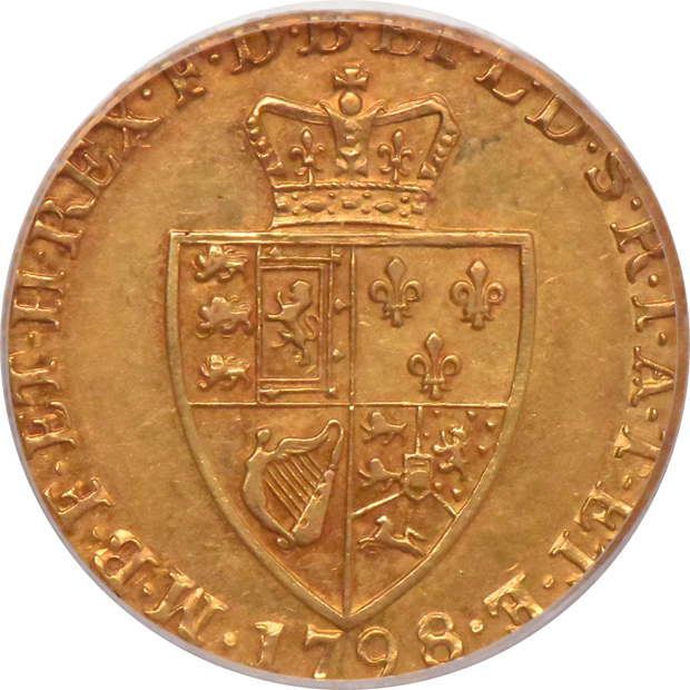 Great Britain - England 1798 guinea - PCGS AU-55