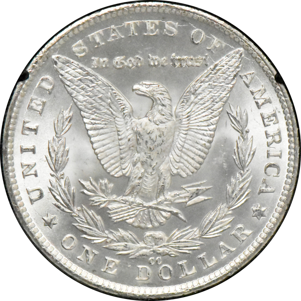 1880-CC GSA, and an 1881-CC GSA, both CACG MS-63