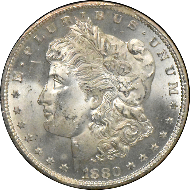 1880-CC GSA, and an 1881-CC GSA, both CACG MS-63