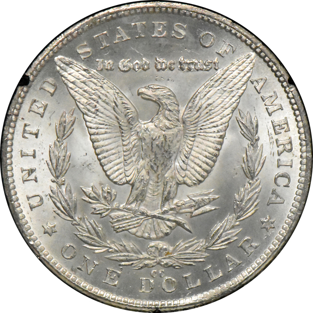 1880-CC GSA, and an 1881-CC GSA, both CACG MS-63