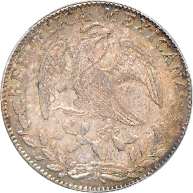Mexico - 1839-Zs OM, 1842-GoPM, and an 1846-Go PM 8 reales, al PCGS AU-58