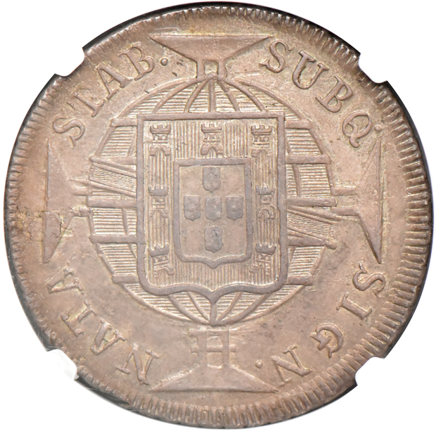 Brazil - 1821-R 960 reis - NGC MS-62
