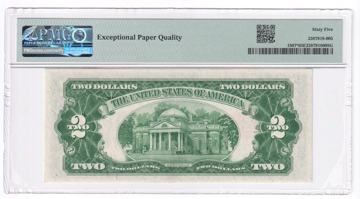 1928-F $2 Star Fr# 1507* - PMG GemCU-65 EPQ